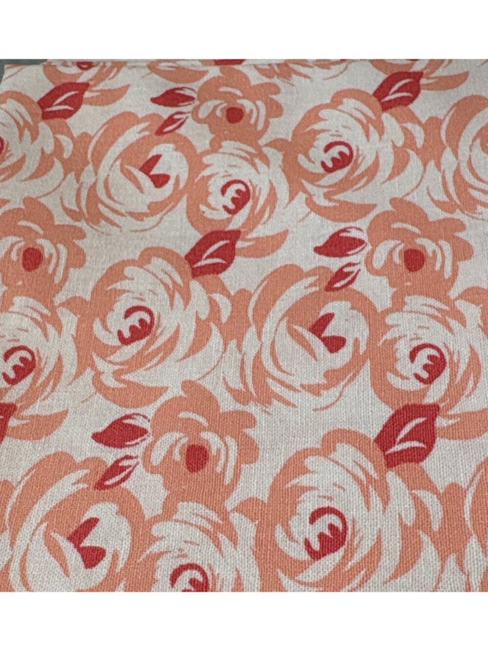 Jo-Ann Exclusive Cotton Fat Quarter 18x22 Pink & Red Floral Fabric Crafting Sewi